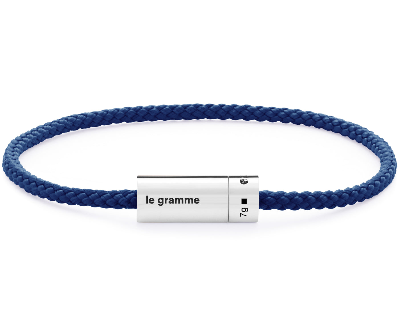 royal blue nato cable bracelet le 7g