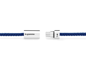 royal blue nato cable bracelet le 7g