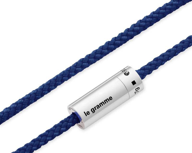 royal blue nato cable bracelet le 7g