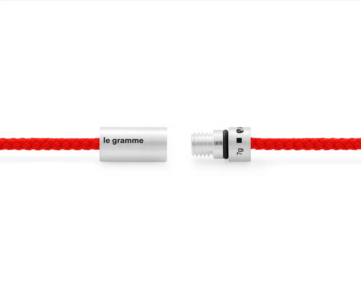 red nato cable bracelet le 7g