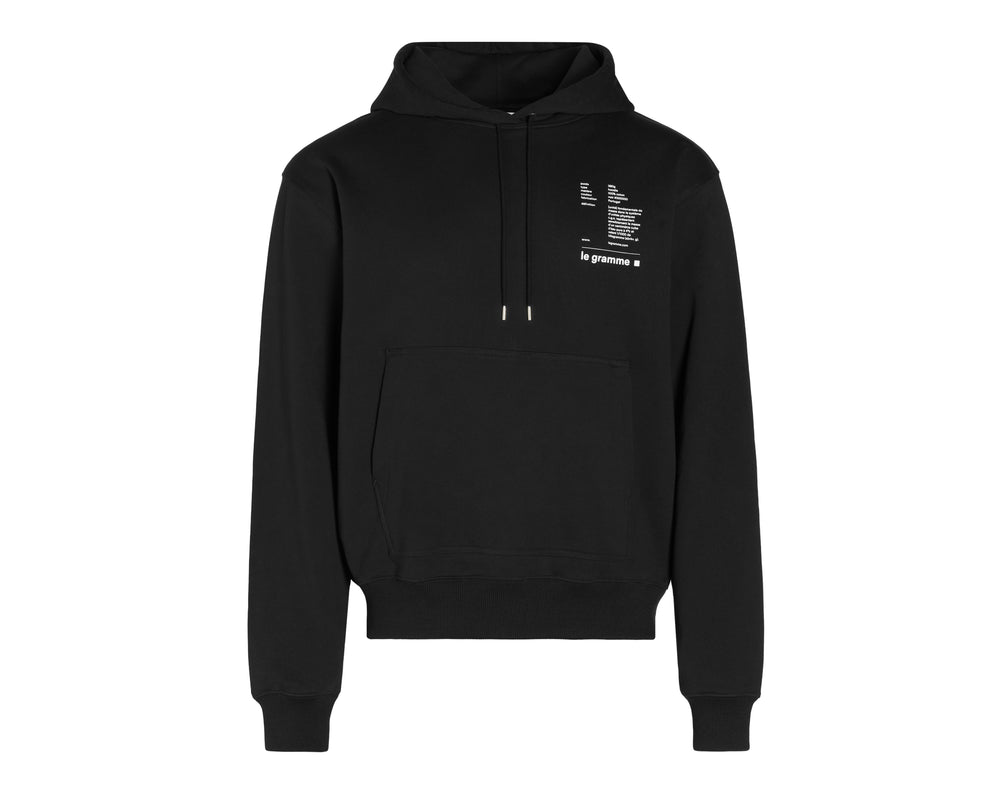 hoodie noir le 380g