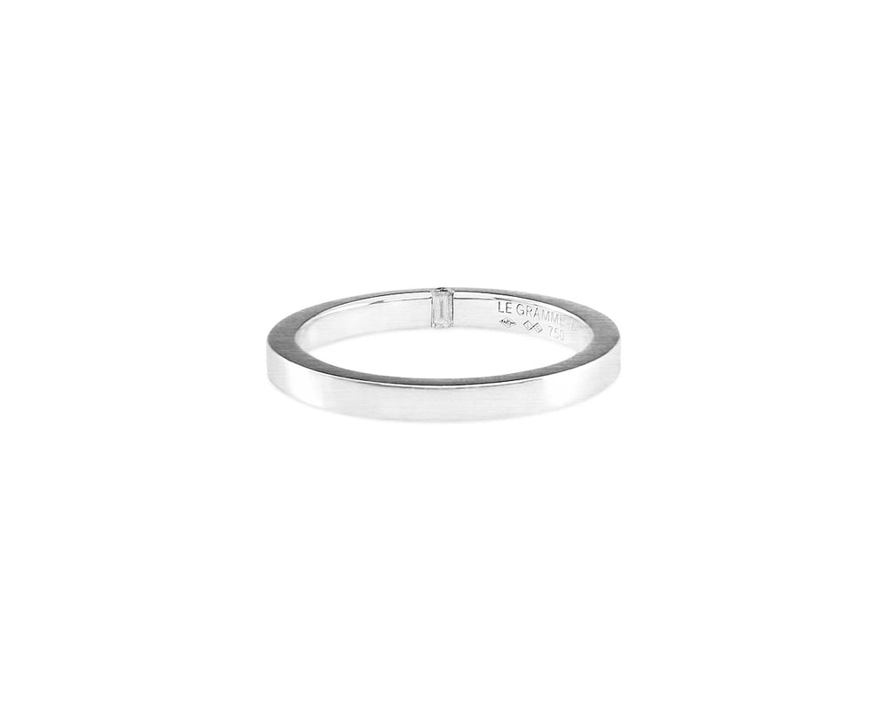 bague ruban diamant 2mm la 5g