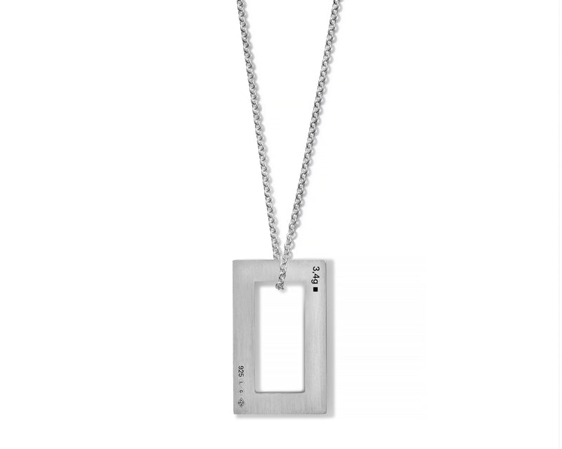 rectangle necklace 3.4g