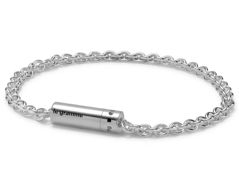 bracelet câble sur chaîne le 11g