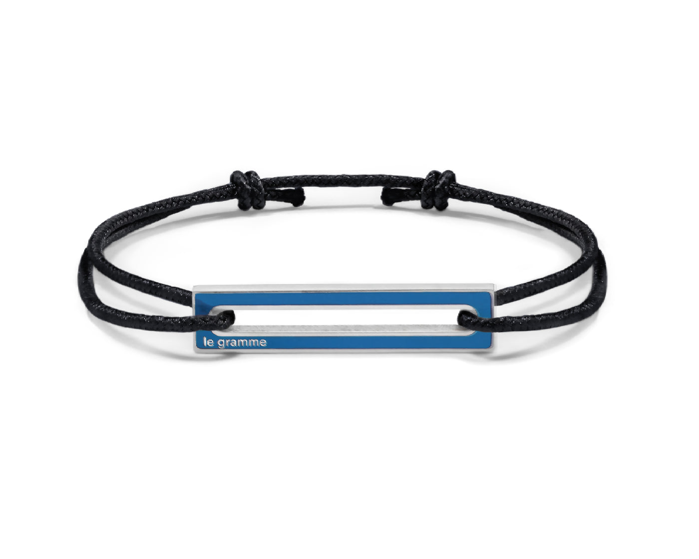 gift box - blue lacquered cord bracelet le 1,7g