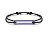 bracelet cordon laqué bleu royal le 1,7g