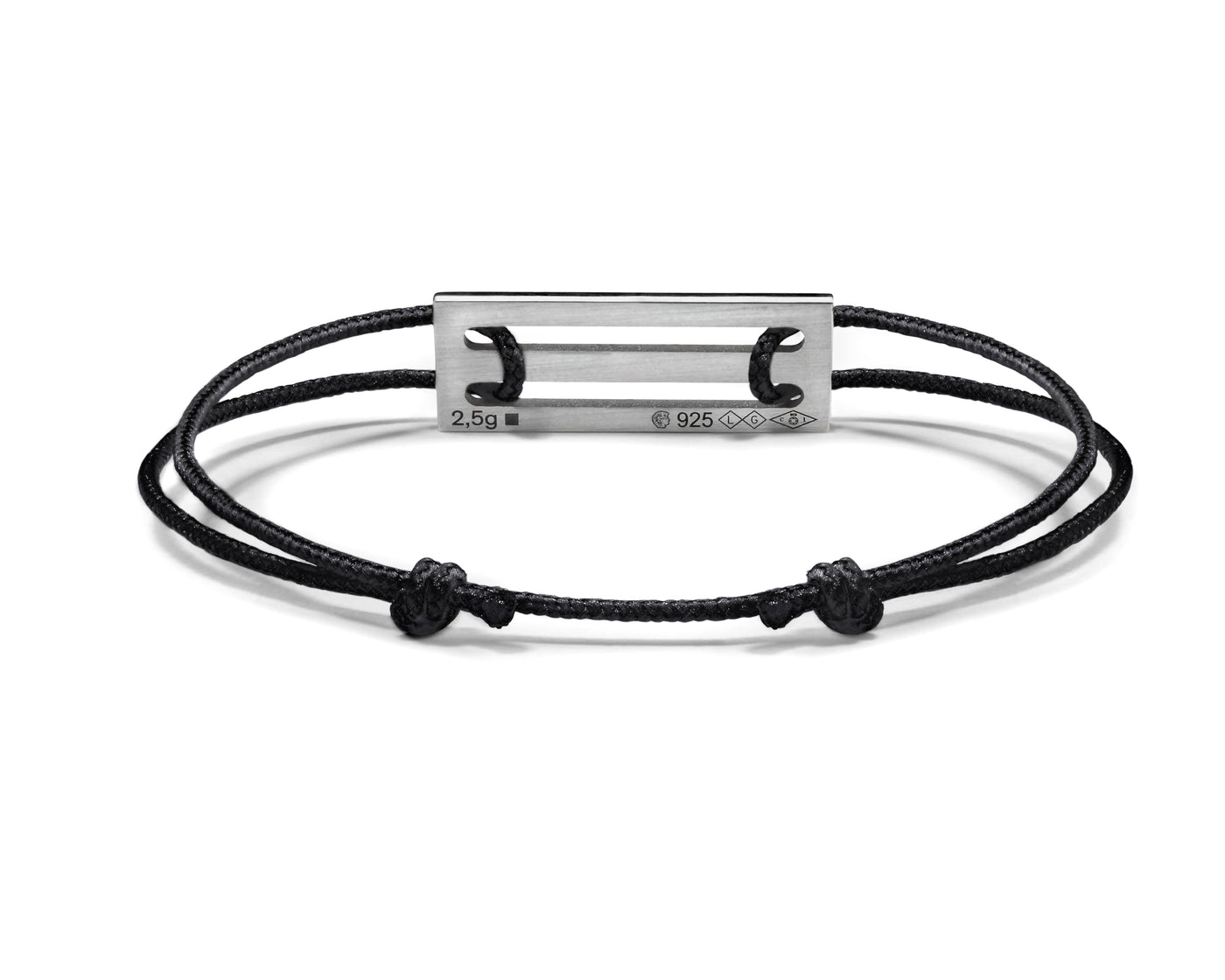 lacquered tricolor cord bracelet le 2,5g