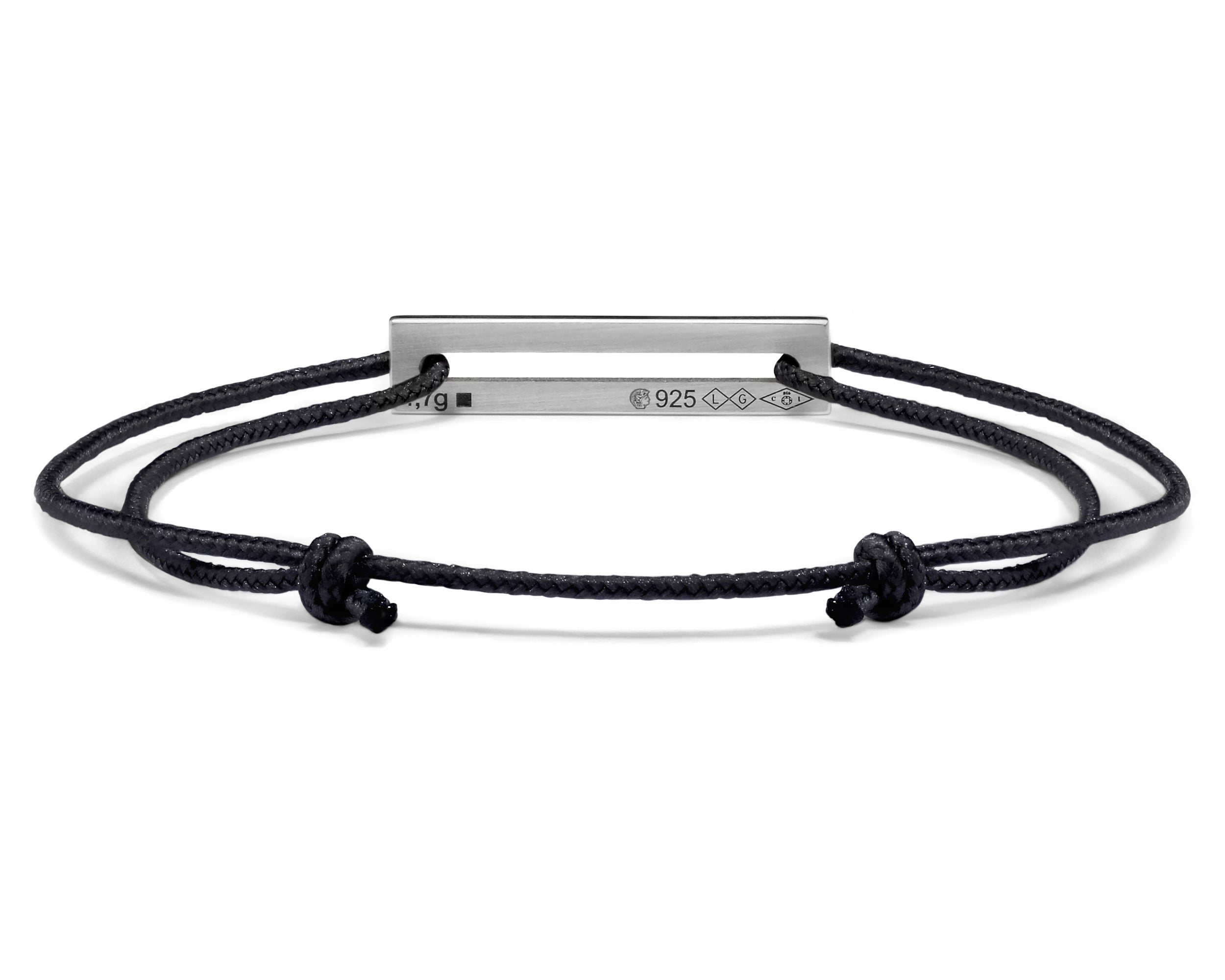 lacquered royal blue cord bracelet le 1,7g