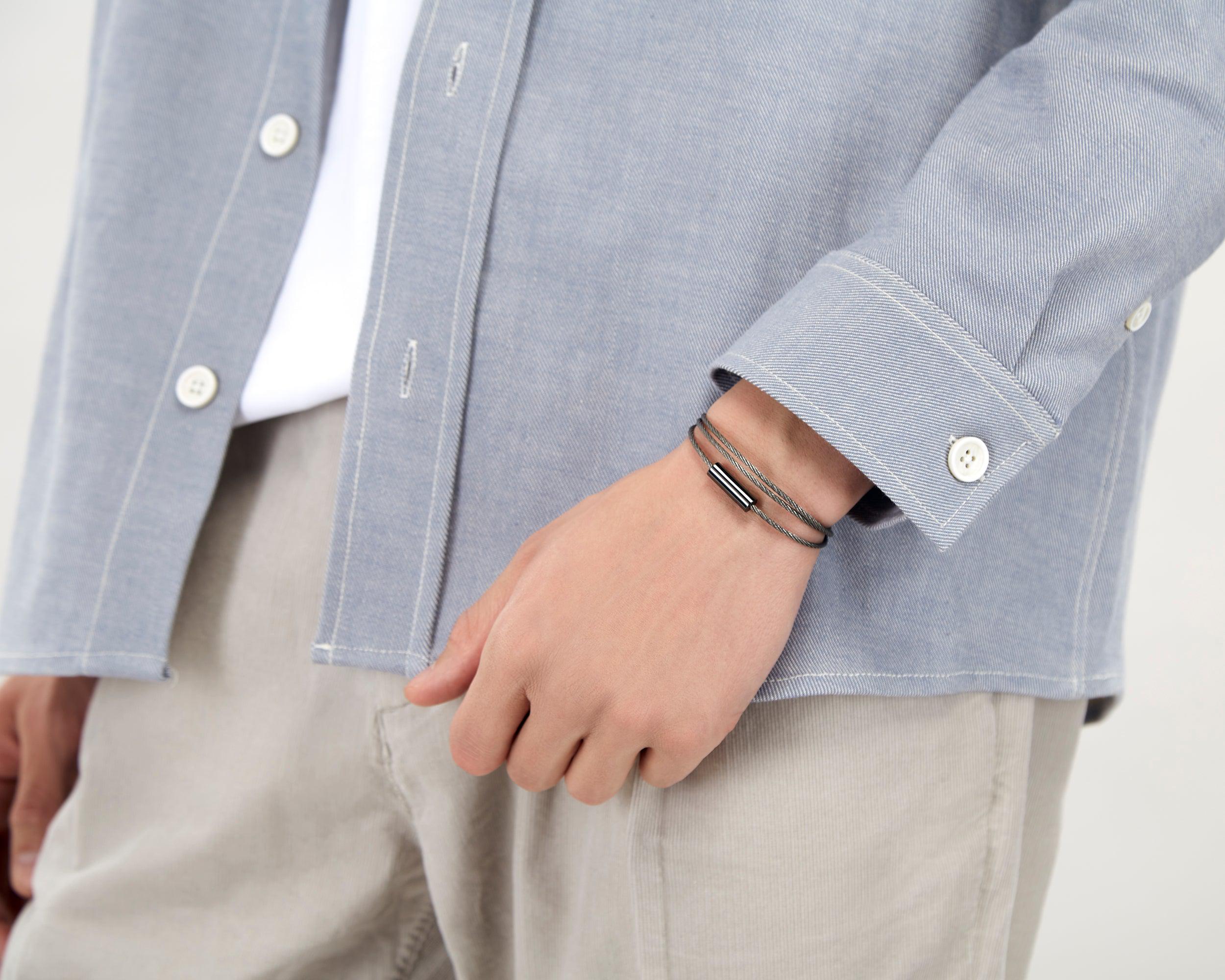 triple turn cable bracelet le 11g