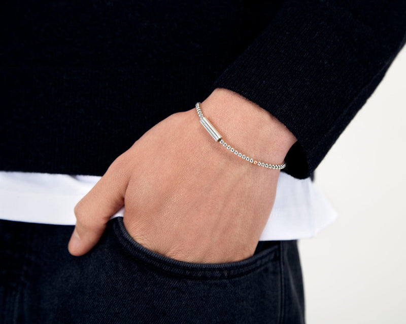 bracelet-beads-argent-925-or-rouge-18ct-11g-bijoux-pour-homme