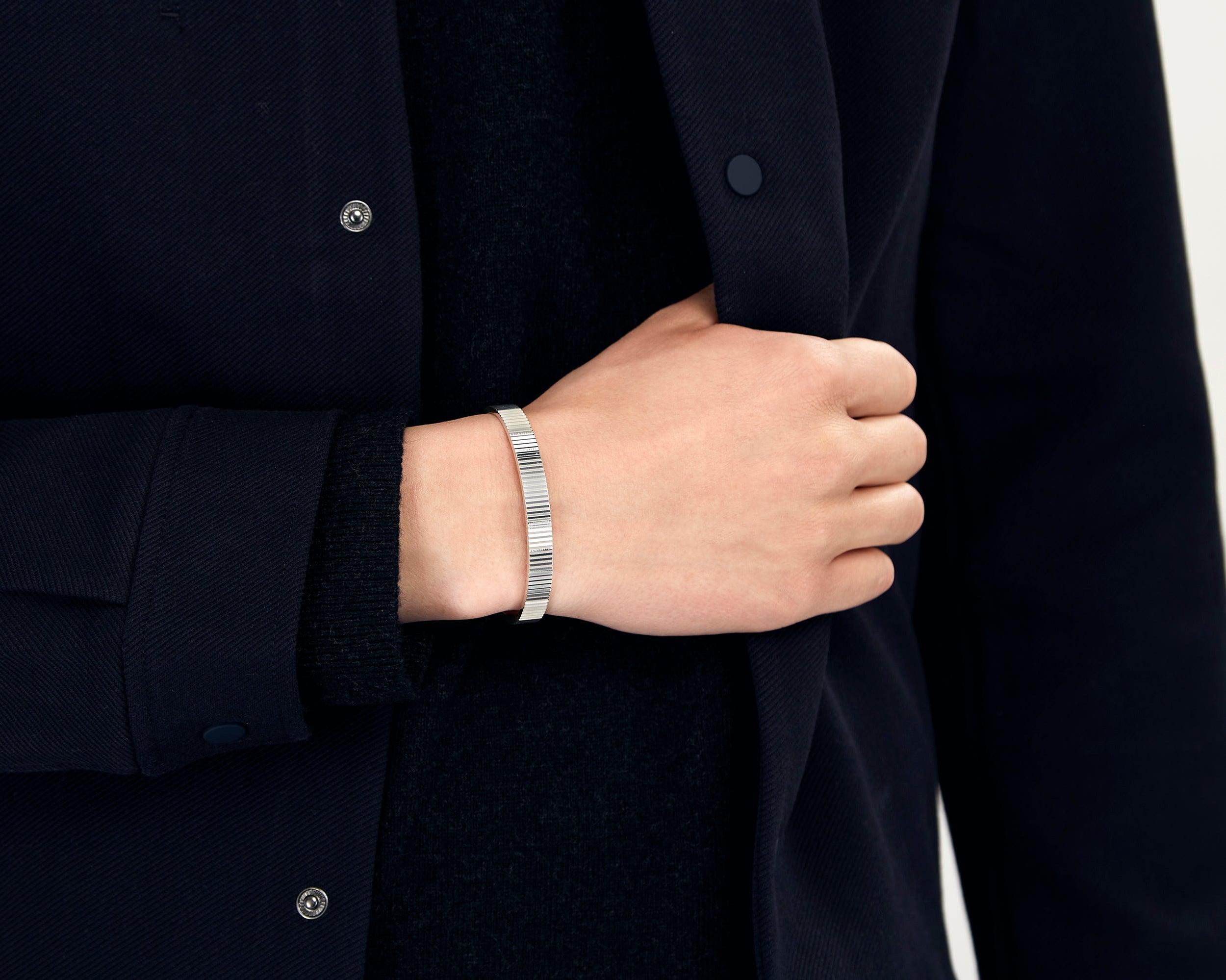 bracelet ruban guilloché le 23g
