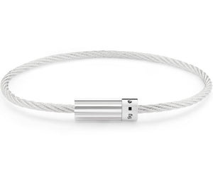 horizontal guilloche cable bracelet le 9g