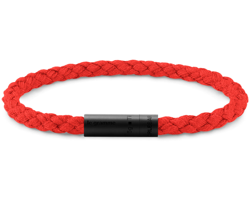 bracelet câble nato rouge orlebar brown le 5g