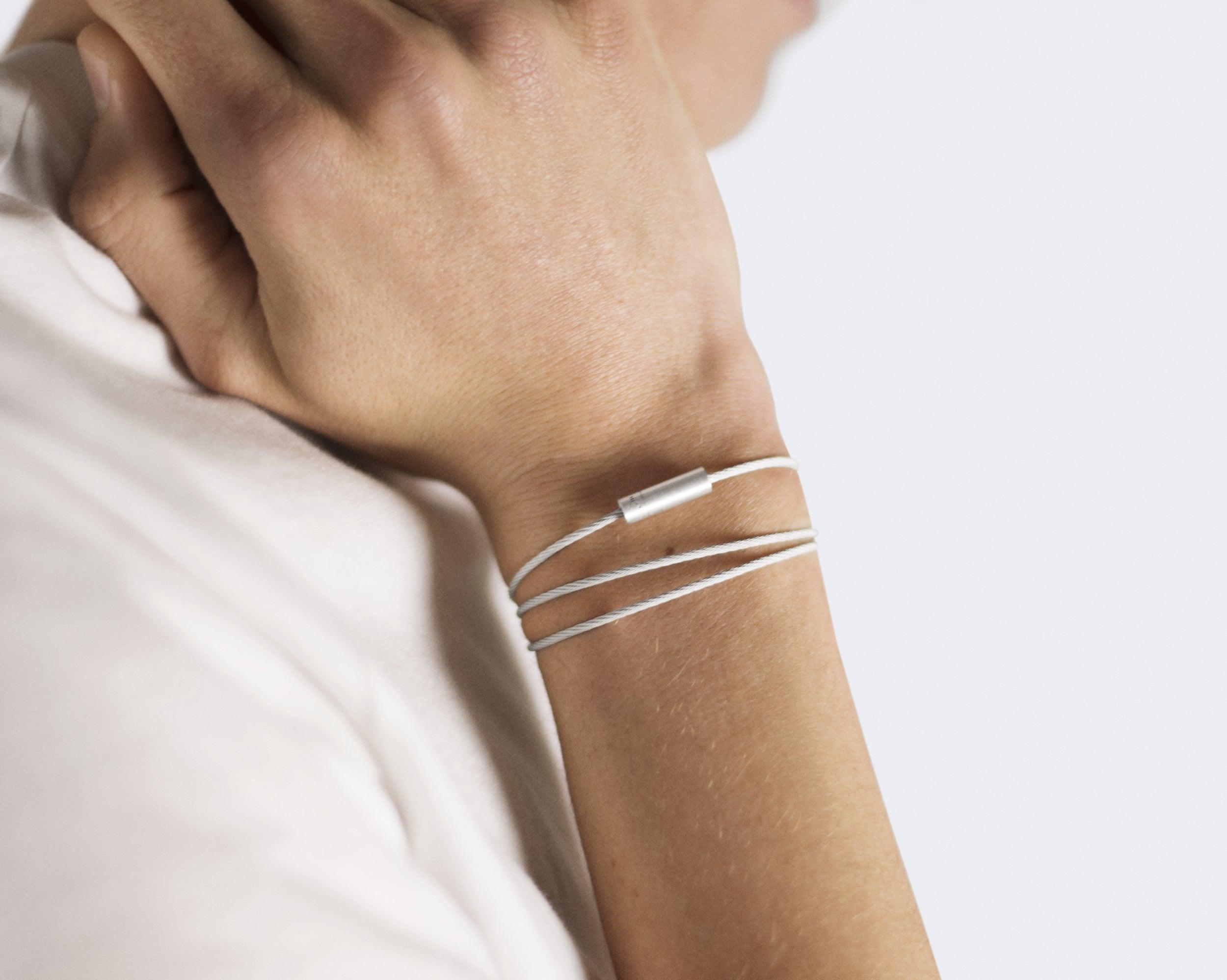 bracelet câble triple tour le 11g